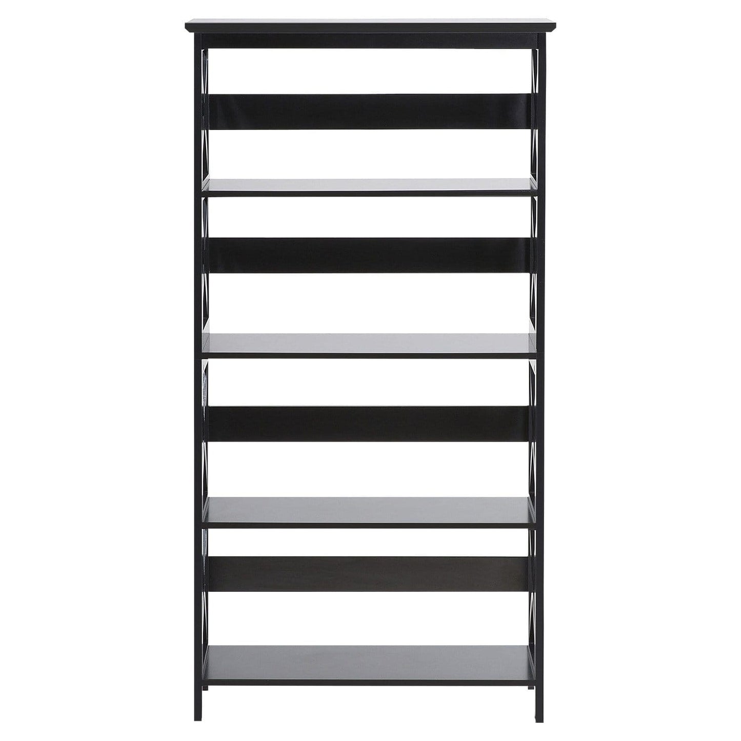 5 Tier Bookcase Modern 80x30x152cm
