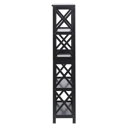 5 Tier Bookcase Modern 80x30x152cm