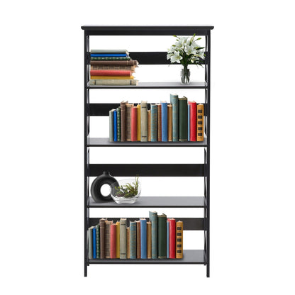 5 Tier Bookcase Modern 80x30x152cm
