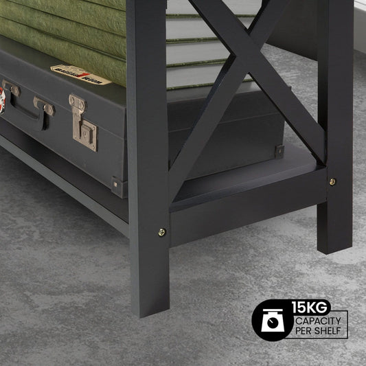 5 Tier Bookcase Modern 80x30x152cm