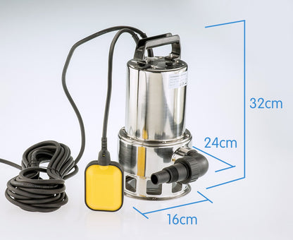 Hydroactive 1100W Submersible Dirty Water Pump, Garden Irrigation Drain