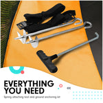 6 Ft X 9 Ft Rectangular Outdoor Trampoline - Orange