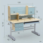 Children Kids Ergonomic Study Desk Chair Set 120Cm Blue Pink Au
