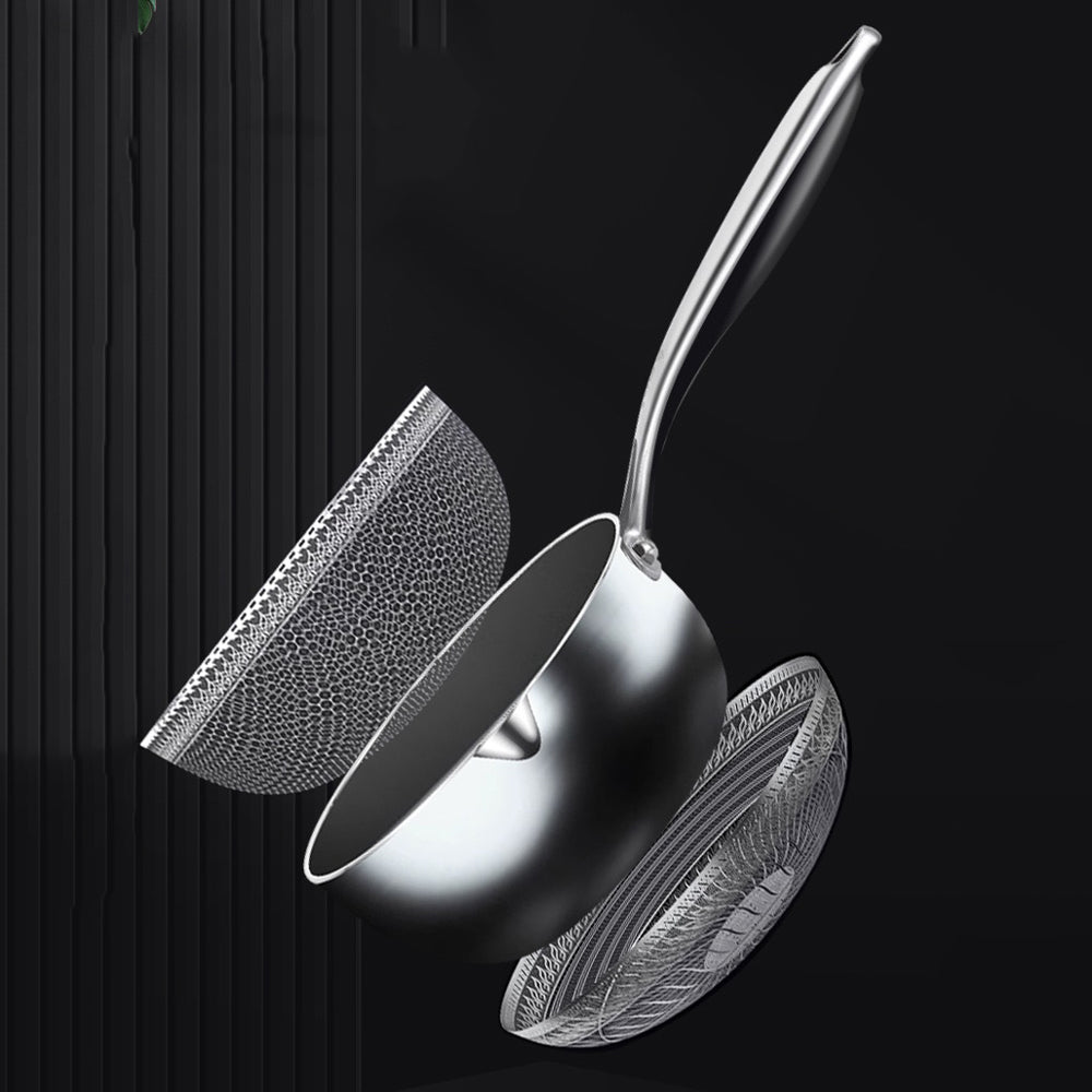 Premium 316 Stainless Steel Non-Stick 22Cm Milk Pot With Double-Sided