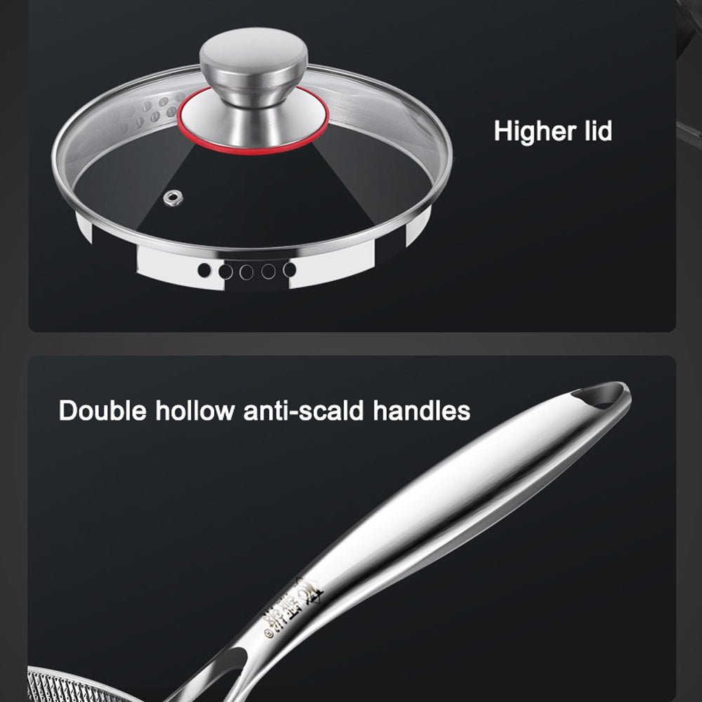 Premium 316 Stainless Steel Non-Stick 22Cm Milk Pot With Double-Sided