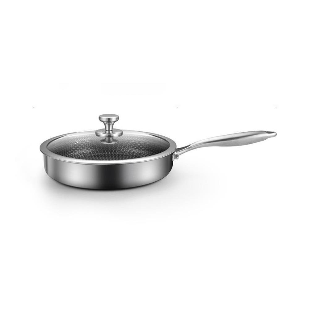 Stainless Steel Frying Pan Non-Stick Cooking Cookware 32Cm Single Sided Without Lid
