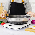 Stainless Steel 38Cm Double Ear Non-Stick Without Lid Honeycomb Double Sided No Lid