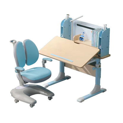 Height Adjustable Children Kids Ergonomic Study Desk Chair Set 80Cm Blue Au - 86×69×15cm