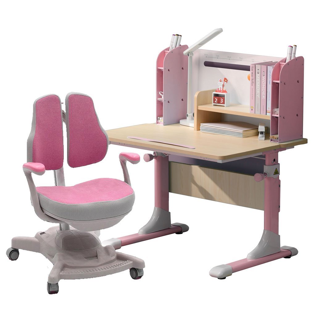 Height Adjustable Children Kids Ergonomic Study Desk Chair Set 80Cm Blue Au - 86×69×15cm