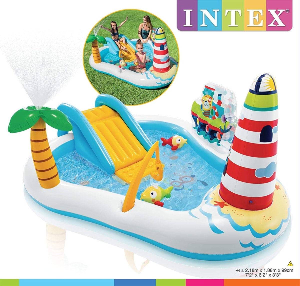 Fishing Fun Play Center Inflatable Kiddie Pool 57162Np
