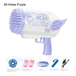 Electric Bubble Gun Machine Kids Adults Summer Outdoor Playtime Toy Green