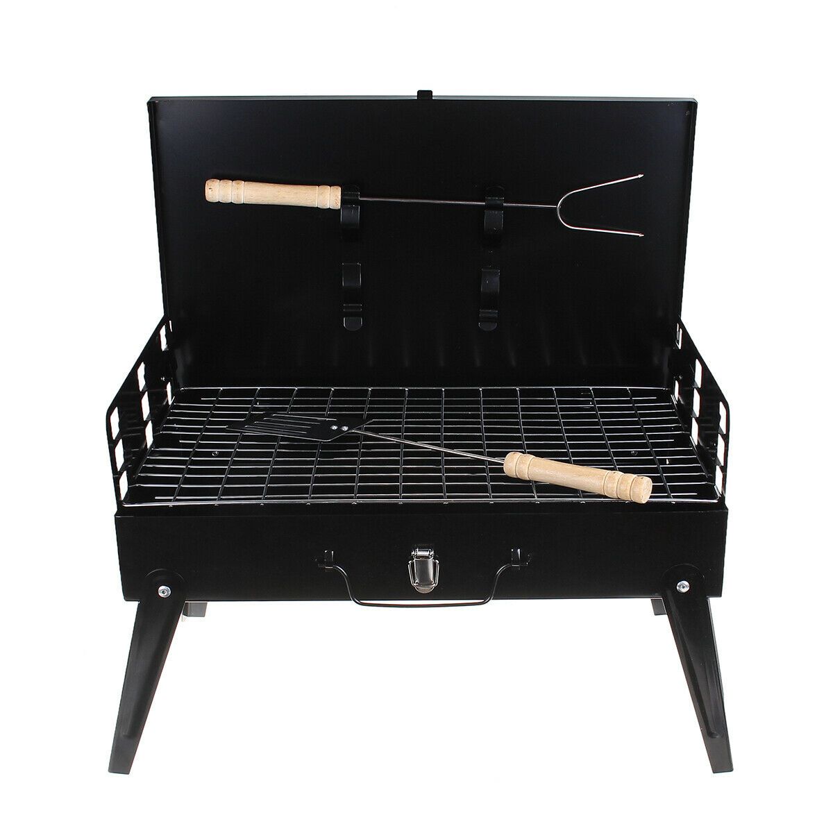 Folding Picnic Camping Charcoal Bbq Grill Portable Garden Barbecue Grill Broiler Outdoor