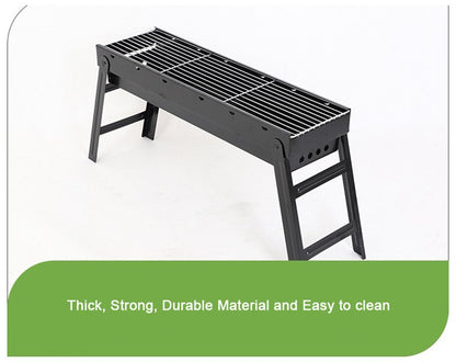 Foldable Portable Bbq Charcoal Grill Barbecue Camping Hibachi Picnic Small