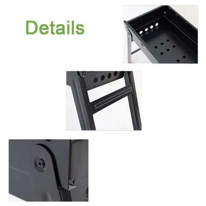 Foldable Portable Bbq Charcoal Grill Barbecue Camping Hibachi Picnic Small