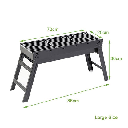 Foldable Portable Bbq Charcoal Grill Barbecue Camping Hibachi Picnic Small