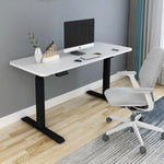 160Cm Standing Desk Height Adjustable Sit Stand Motorised White Dual
