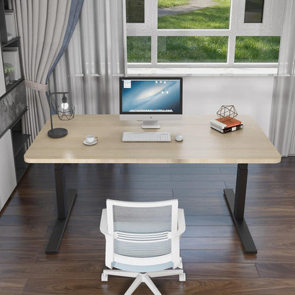 160Cm Standing Desk Height Adjustable Sit Stand Motorised White Dual