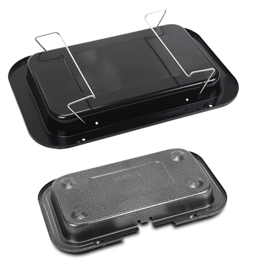 Portable Electric Bbq Grill Teppanyaki Smokeless Barbeque Pan Hot Plate Table Black