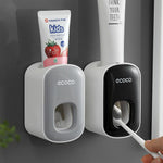 Wall Mount Auto Ands Free Toothpaste Dispenser Automatic Toothpaste Squeezer Bathroom Black