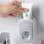 Wall Mount Auto Ands Free Toothpaste Dispenser Automatic Squeezer Bathroom Holder Grey