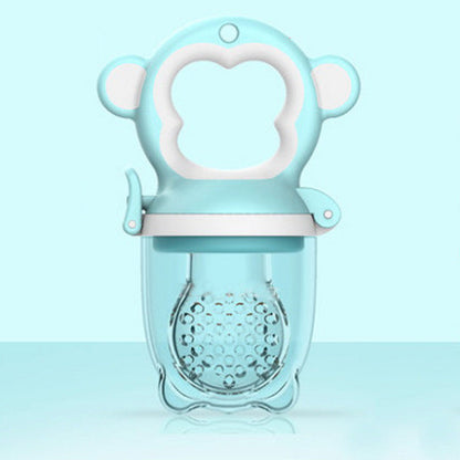 Newborn Baby Food Nipple Feeder Pacifier - Blue, Large