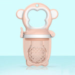 Newborn Baby Food Nipple Feeder Pacifier - Brown, Large