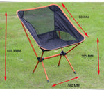 Ultralight Aluminum Alloy Folding Camping Camp Chair Outdoor Hiking Patio Brown