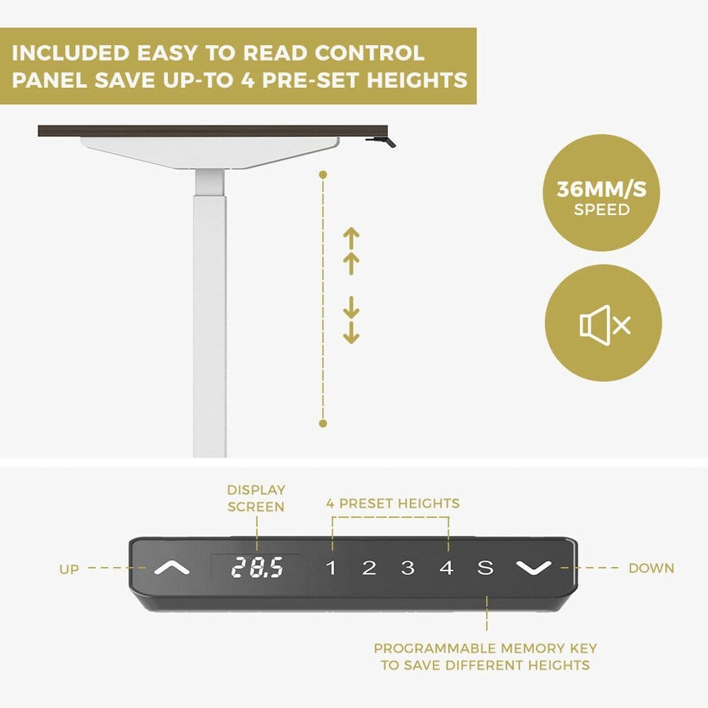 Motorised Standing Desk Frame 105x26x21cm
