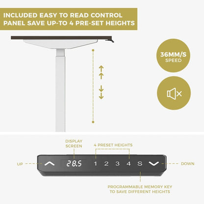 Motorised Standing Desk Frame 105x26x21cm
