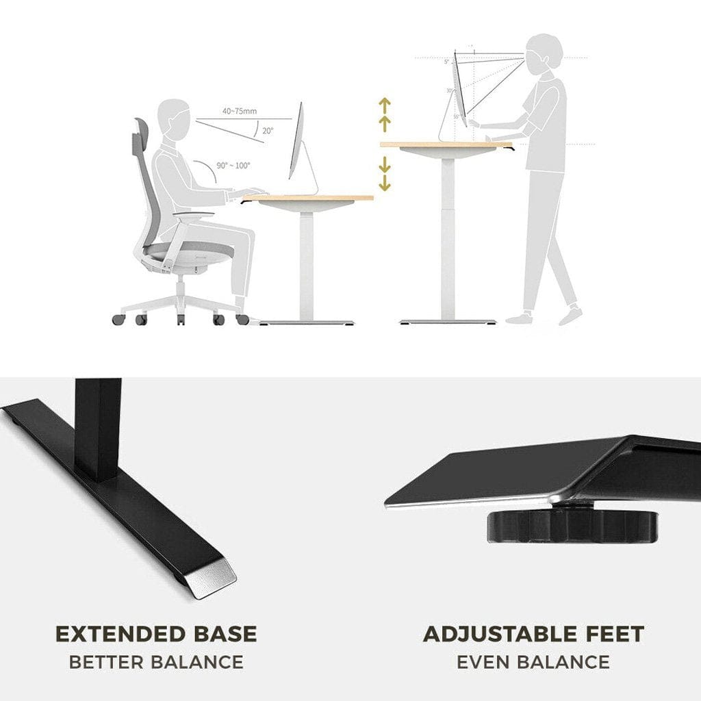 Motorised Standing Desk Frame 105x26x21cm