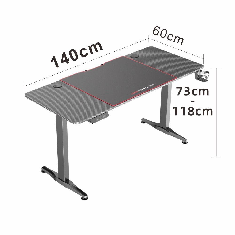 Gaming Standing Desk Home Office Lift Electric Height Adjustable