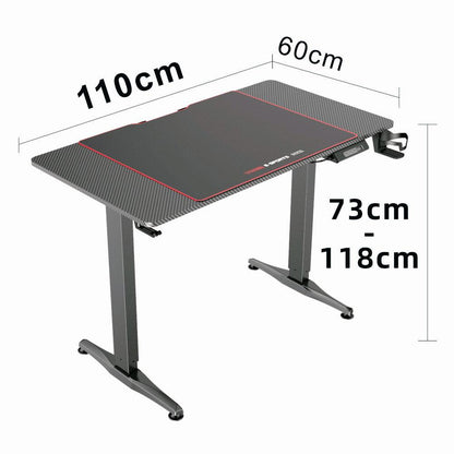 Gaming Standing Desk Home Office Lift Electric Height Adjustable Sit Motorized