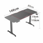 Gaming Standing Desk Office Lift Electric Height Adjustable Sit To Stand Motorized Desk
