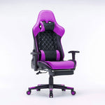 Gaming Chair Ergonomic Racing Chair Reclining Seat 3D Armrest Footrest Black Green