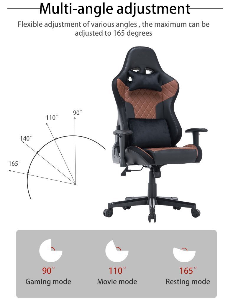 7 Rgb Lights Bluetooth Speaker Gaming Chair Pink White