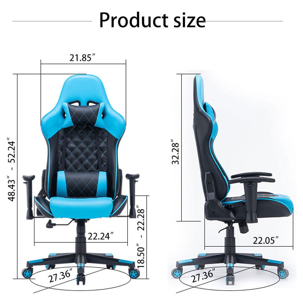 Ergonomic Racing Gaming Chair - Black