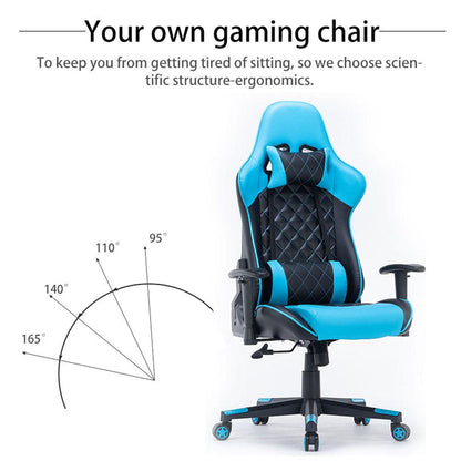 Ergonomic Racing Gaming Chair - Black