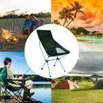 Camping Chair Folding High Back Backpacking Chair With Headrest