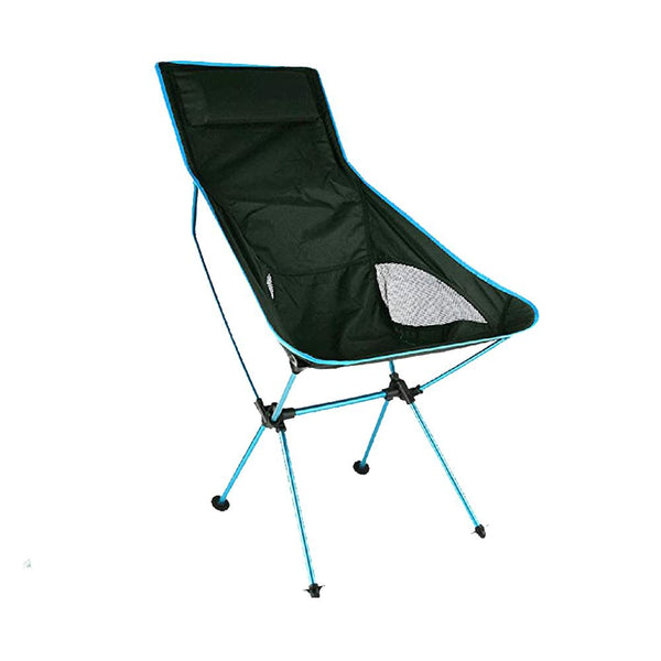  Camping Chair Folding High Back Backpacking Chair With Headrest Sky