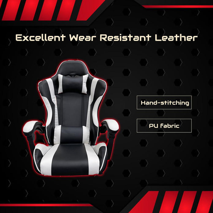Gaming Chair Executive Racer Recliner - Large, Black/Red