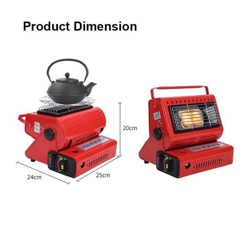 Portable Butane Gas Heater - Black Au