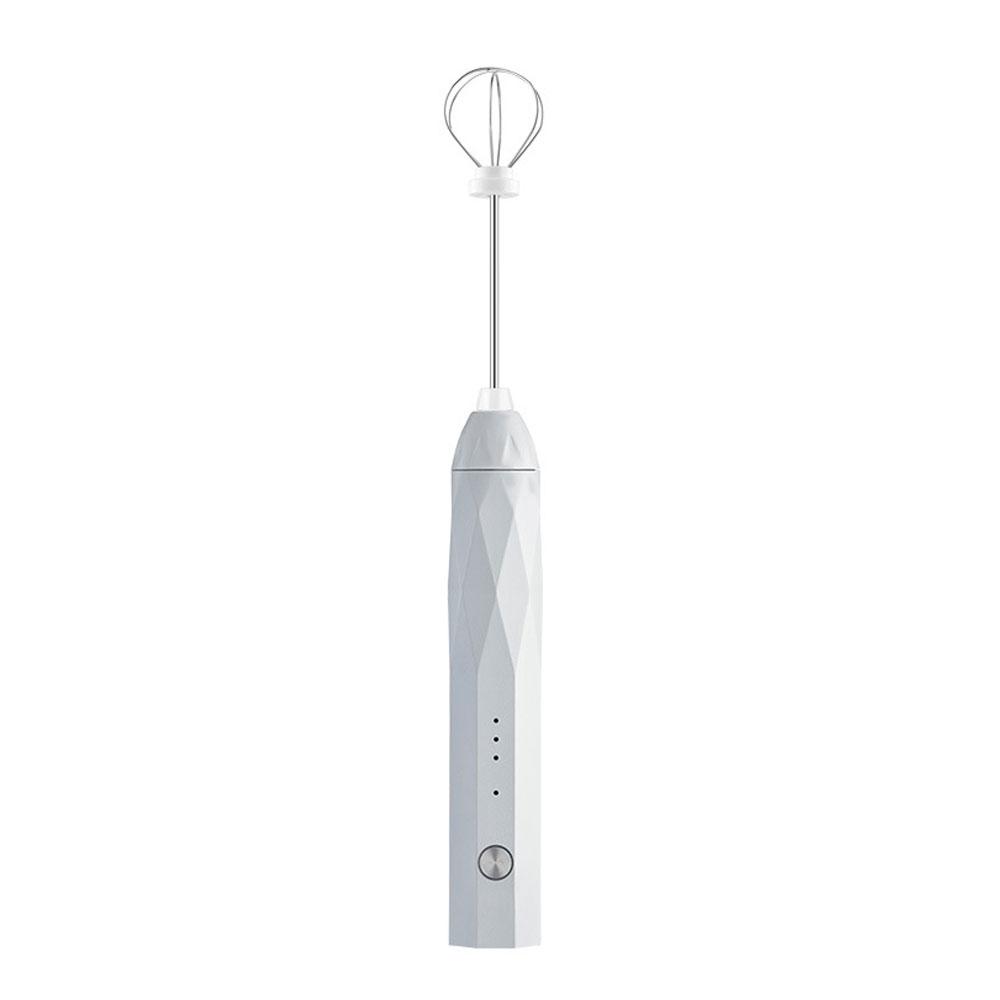 Usb Charging Handheld Milk Frother & Egg Beater With 2 Whisks