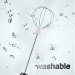 Usb Charging Handheld Milk Frother & Egg Beater With 2 Whisks