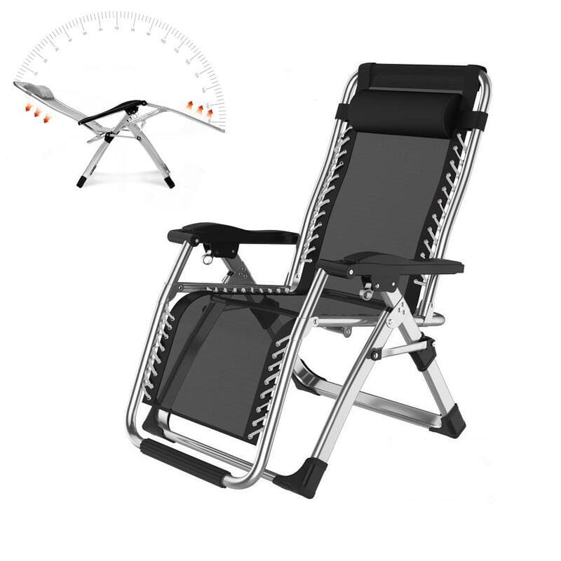 Outdoor Reclining Chair Silver