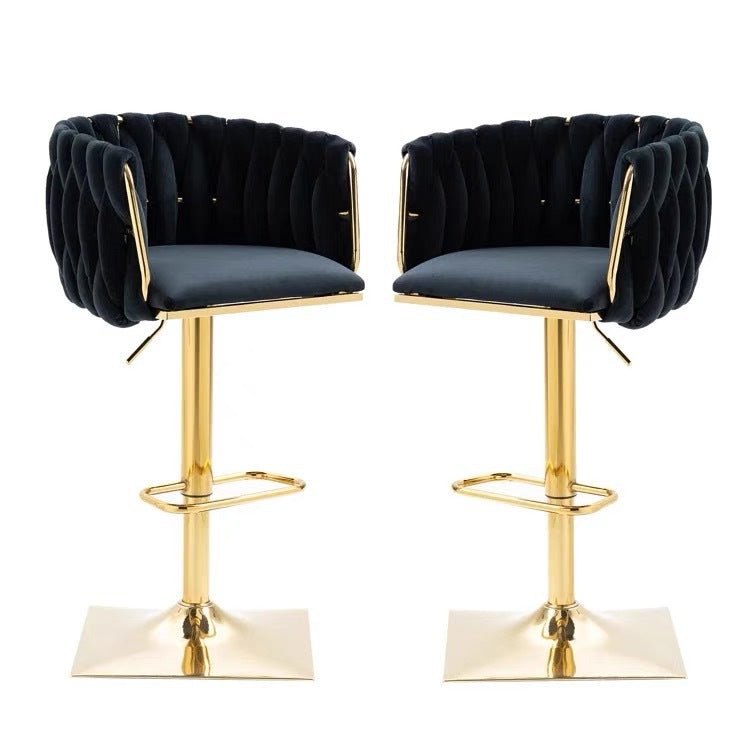  Modern Velvet Breakfast Bar Stools Swivel Barstools
