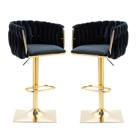  Modern Velvet Breakfast Bar Stools Swivel Barstools