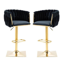  Modern Velvet Breakfast Bar Stools Swivel Barstools