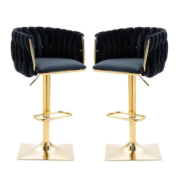  Modern Velvet Breakfast Bar Stools Swivel Barstools
