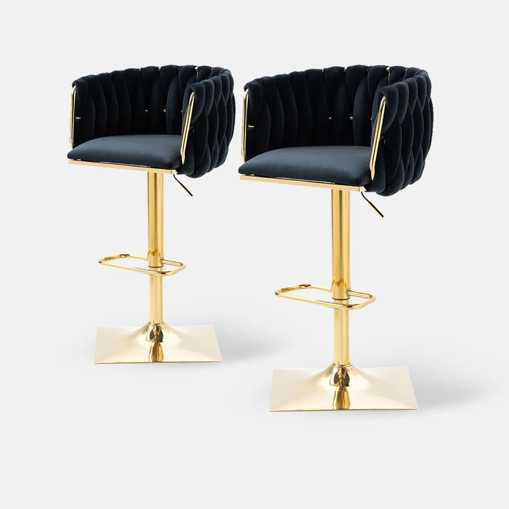  Modern Velvet Breakfast Bar Stools Swivel Barstools