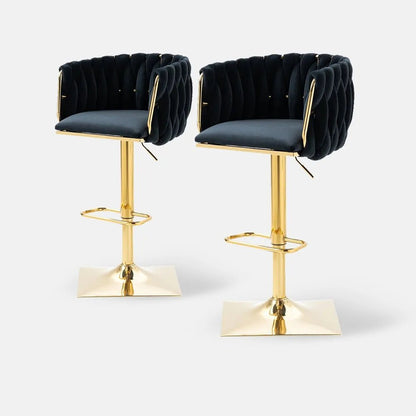  Modern Velvet Breakfast Bar Stools Swivel Barstools